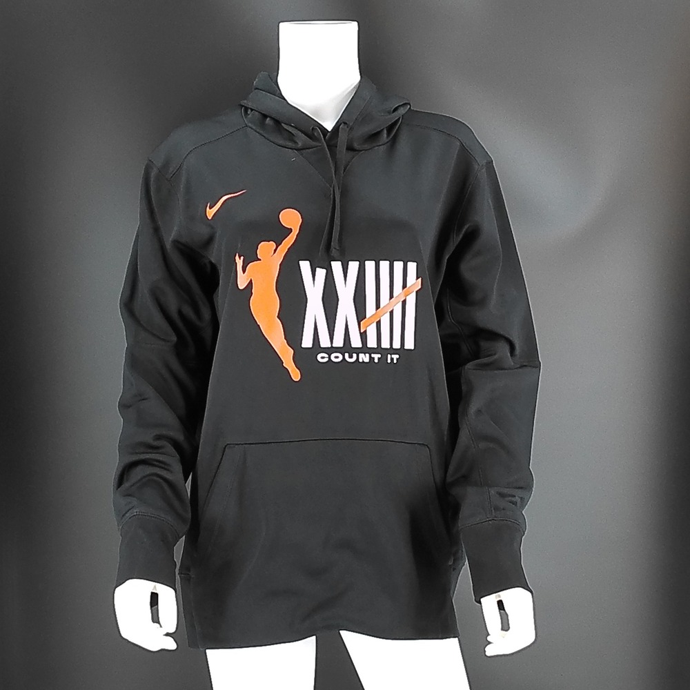 Nike Dri-FIT Maya Moore XXIII Count It Basketball Hoodie Black Orange Womens M